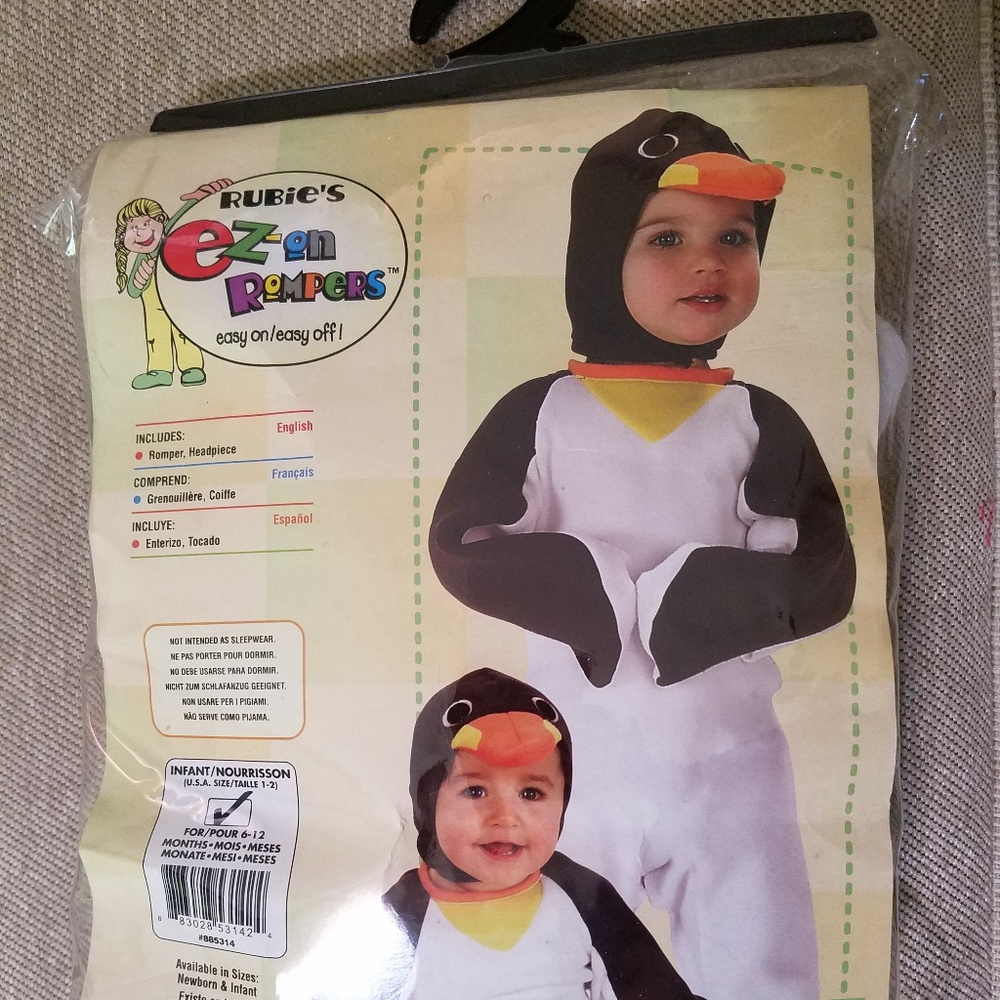 Penguin Halloween costume for baby